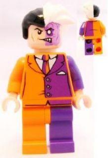 LEGO Minifigure-Two-Face, Orange and Purple Suit-Super Heroes-SH007-Creative Brick Builders